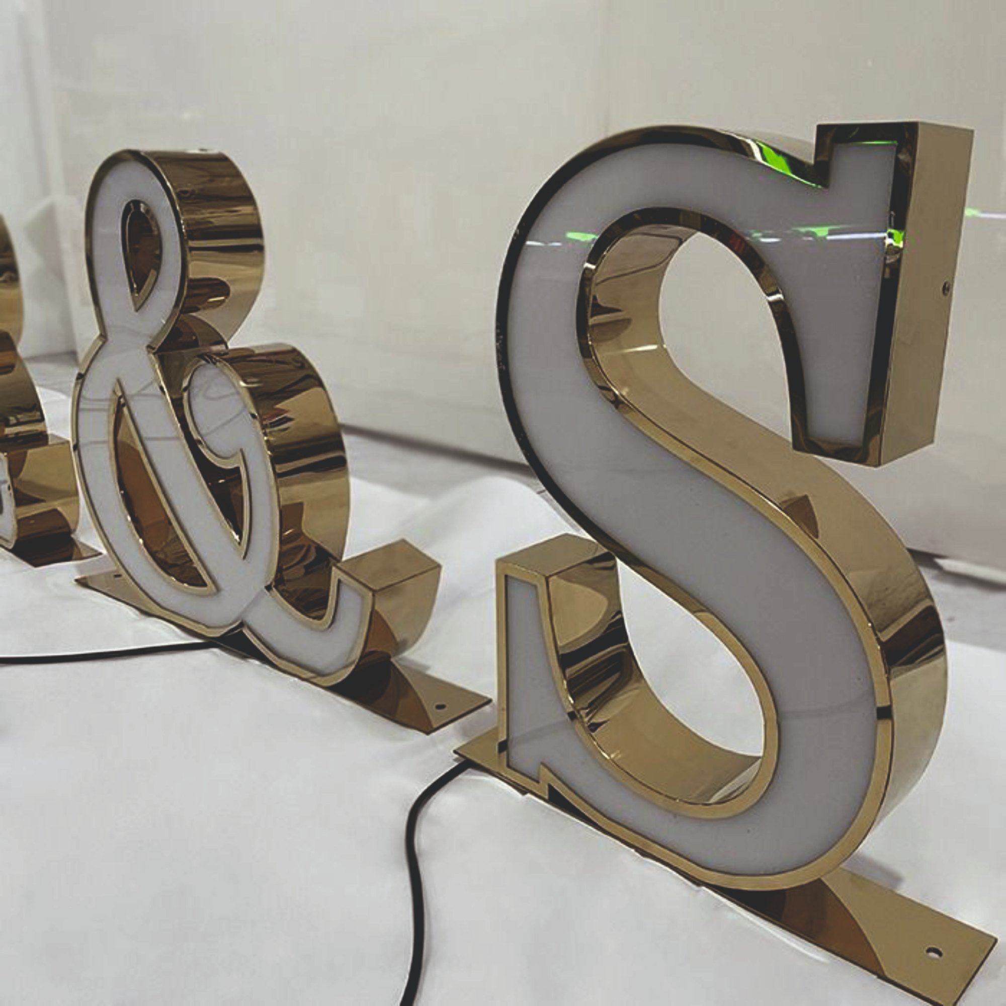 Home stainless steel led letter